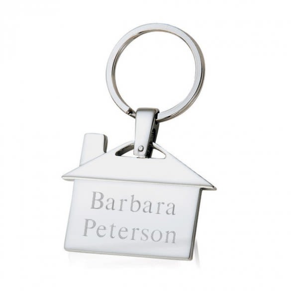 Homeowner Housewarming Key Chain with Engraving