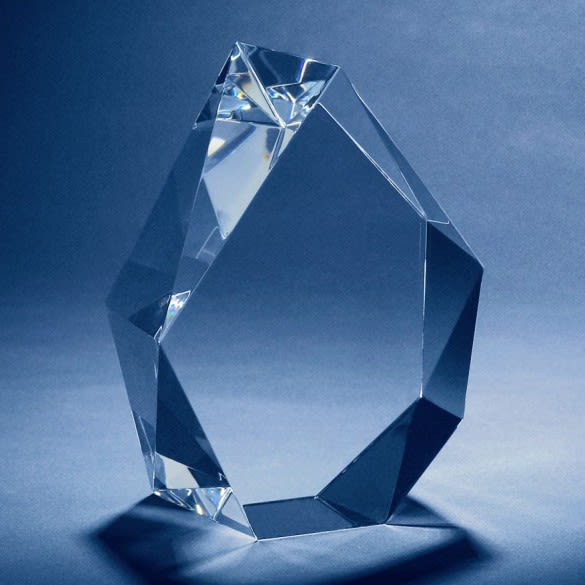 Prestige Shaped Keepsake | 3D Photo Crystal - Iceberg