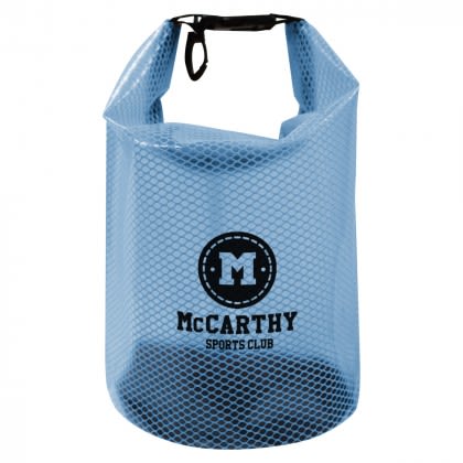 Promotional Honeycomb Waterproof Dry Bag - Neon blue