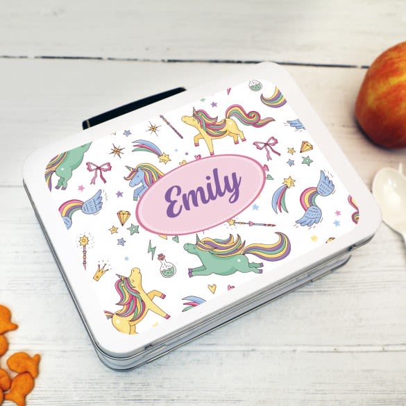 Personalized Unicorn Lunchbox