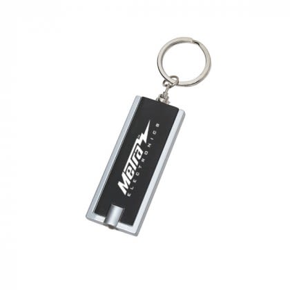 Black High Power LED Key Chain Custom Logo