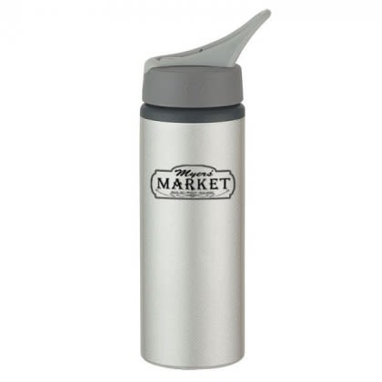 Aluminum Bike Bottle Customized 25 oz - Silver