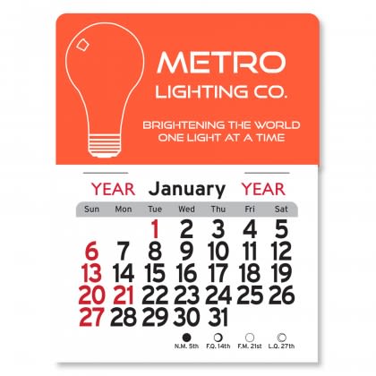 Peel-N-Stick® Calendar - Light Bulb