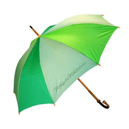 Custom Imprinted Bamboo Umbrella with Logo green