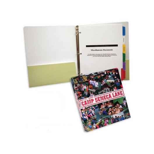 Three-Ring Pocket Binder  Personalized Binder Presentation Folders