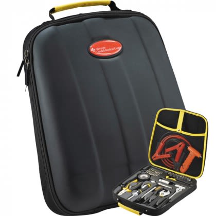 Best Promotional Auto Safety Kits | Highway Deluxe Roadside Kit with Logo | Custom Roadside Rescue Kits