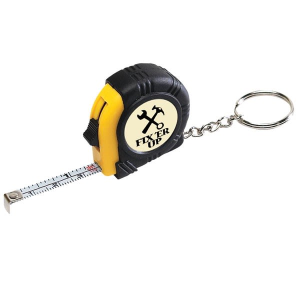 Custom House Shape Tape Measure Keychains - Tape Measures Keychains