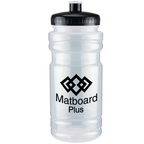 Translucent 20 oz Surf Bottle-Push Pull Lid