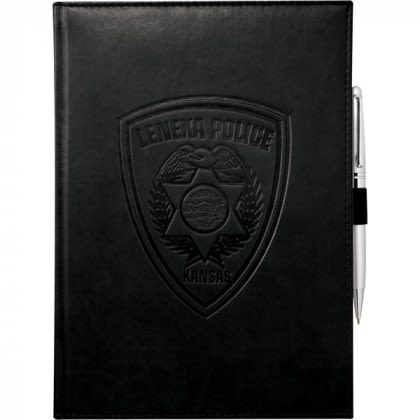 Black Large Bound Journal Book Custom Logo