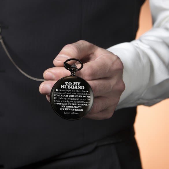 Personalized Pocket Watches | Customized Gifts for Husbands