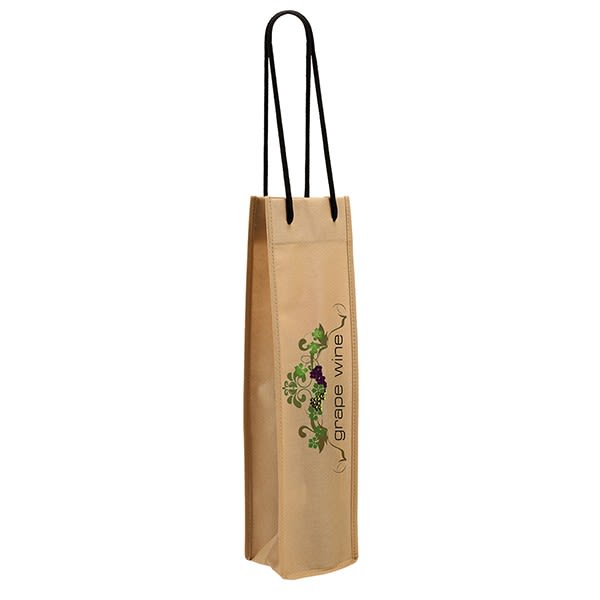 Custom Hunter Jute Triple Wine Bottle Carriers can be branded with you