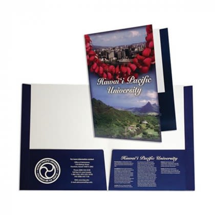 Custom Reinforced Edge Folder | Full Color Imprint | Imprinted Folders