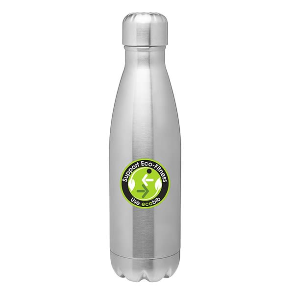 Stainless 17 FL Oz custom water bottle with an inspirational