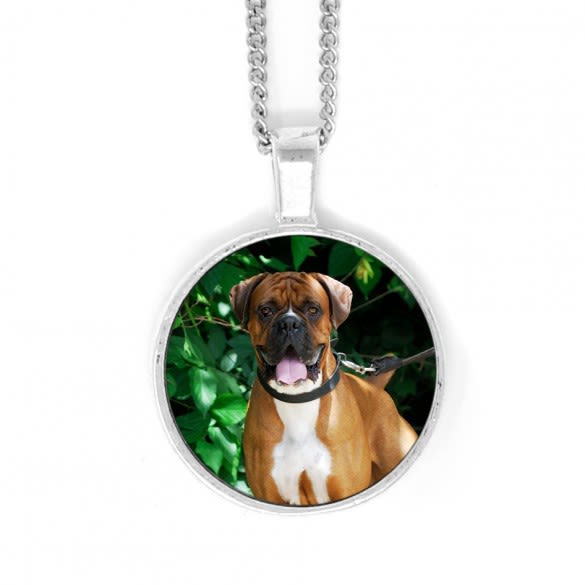 Personalized Round Bezel Set Photo Pendant