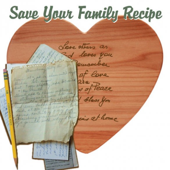 Heart Cutting Board with Your Handwritten Message