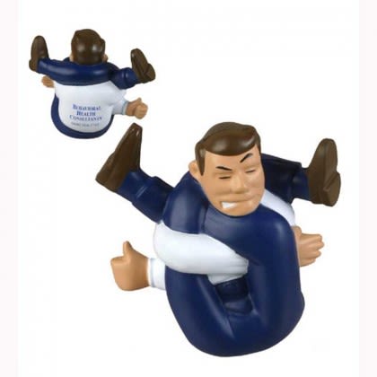 Stressed-Out Man Stress Ball Promotional Custom Imprinted With Logo