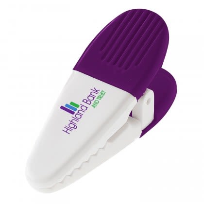 Purple/White Power Clip with Logo