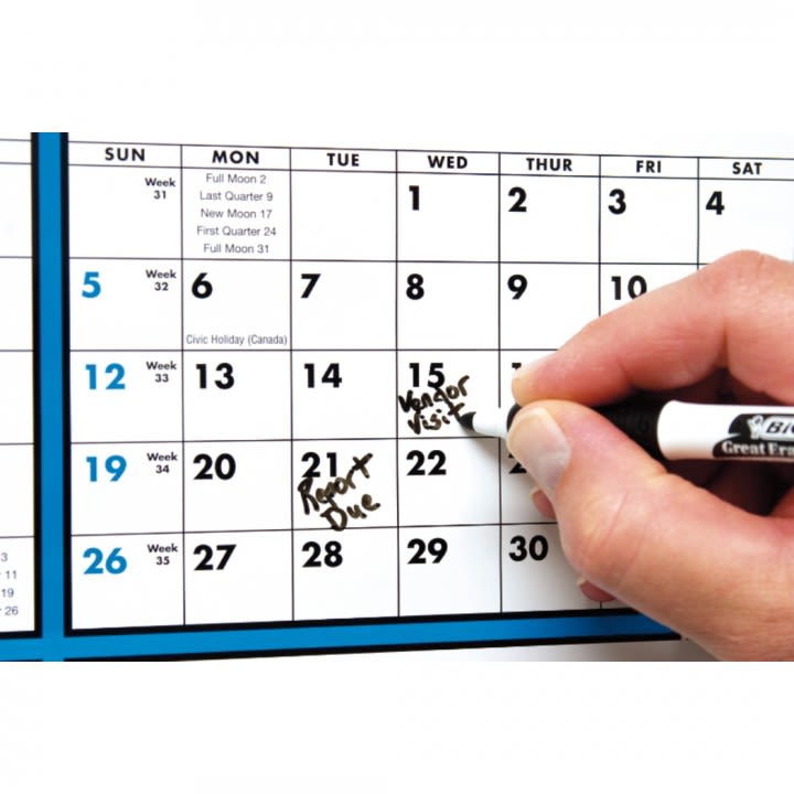 Custom Printed SpanAYear Laminated Calendar Promo Calendars