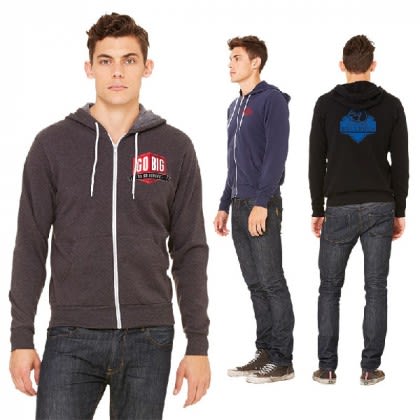 Bella Canvas Unisex Sponge Fleece Full-Zip Imprinted Hoodie