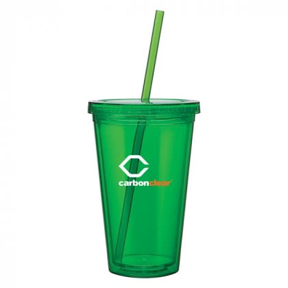 Custom Business Logo Acrylic Tumblers | Imprinted 16 oz Spirit Tumbler | Promotional Tumblers - Apple Green