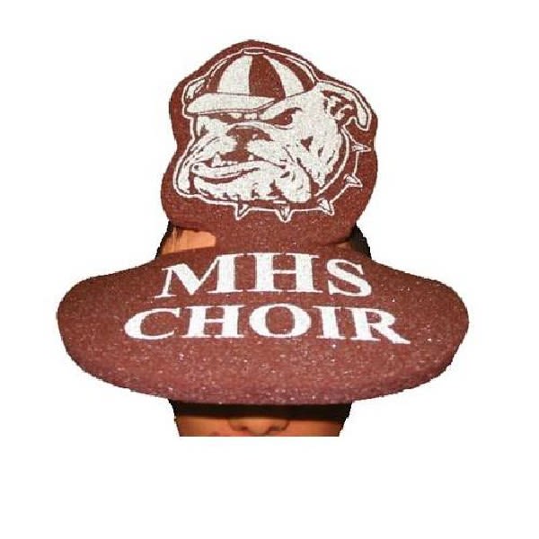 Spirit Bulldog Custom Imprinted Visor Branded Foam Hats