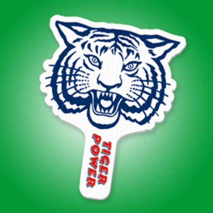 Tiger Hand Fan | Custom Imprinted Hand Fan Giveaways For Events