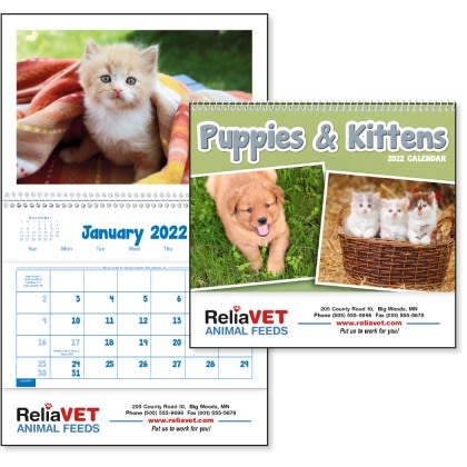 Puppies & Kittens Pocket Calendar | Best Promo Products to Fit Any Industry