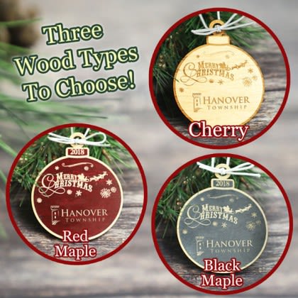 Custom Wood Christmas Ornament Small Order