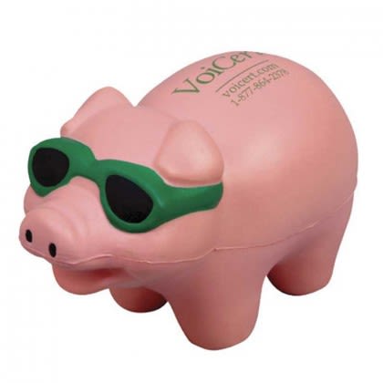 Cool Pig Stress Ball Promotional Custom Imprinted With Logo Cool Pig Stress Ball Promotional Custom Imprinted With Logo