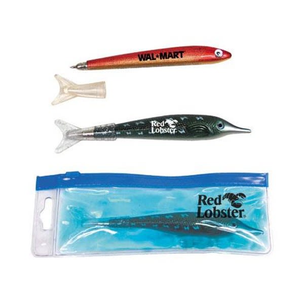 Imprinted Writing Items  Fish Design Ballpoint Pen with Logo