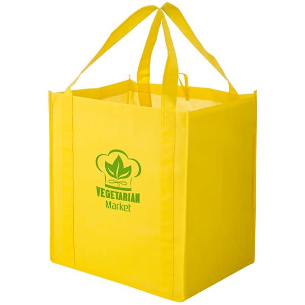 Heavy Duty Non-Woven Grocery Tote Bag w/ Insert An Quantity(100)