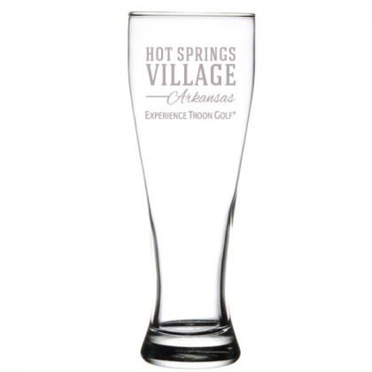 16 oz Custom Etched Pilsner Glasses - Promotional  Engraved Beer Glasses for Restaurants