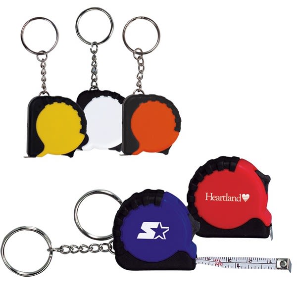 Imprinted Keychain Tape Measures for Businesses
