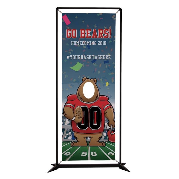 8.5' FrameWorx Double Face Cutout Banner Display