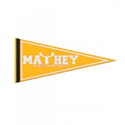 18 Inch color felt promotional flag pennant - USA made school pennants - gold