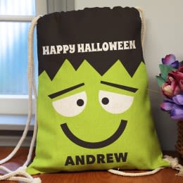 Green Goblin Personalized Halloween Treat Sack