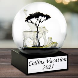 Safari Personalized Snow Globes | Custom Snow Globes for Special Events