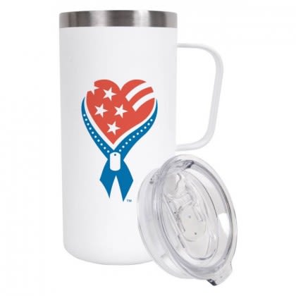 Custom Embark Vacuum Insulated Tall Mug - White 