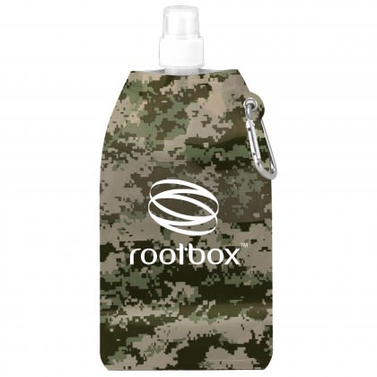 Metro Custom Reusable Collapsible Water Bottles - Camouflage