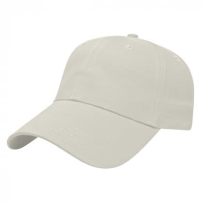 Custom Embroidered Unstructured Low Profile Cap - Stone