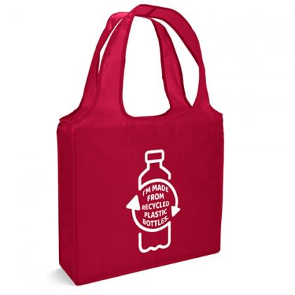 Custom Imprinted Adventure RPET Tote Bags - side view