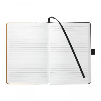 Engraved FSC Bamboo Bound Journal Book - open
