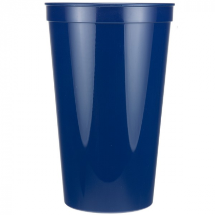22 oz Stadium Cup Promotional Custom Imprinted With Logo -Navy Blue