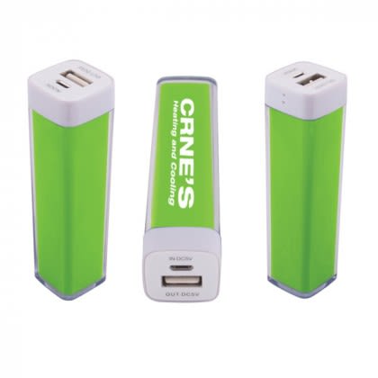 Power Bank Emergency Battery Charger - Lime green