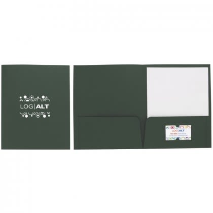 Printed Linen Paper Folder | Business Folders with Logos