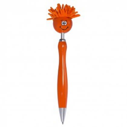 MopTopper Spinner Ball Pen with Logo Orange