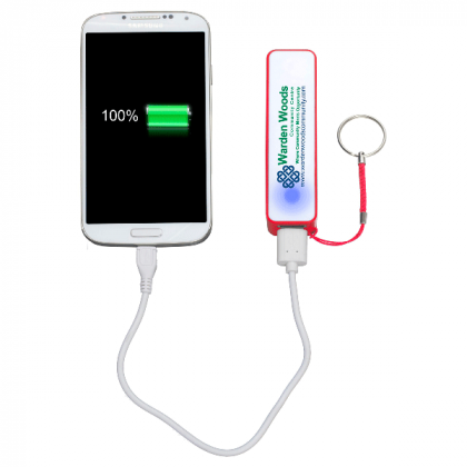 Promotional UL Listed 2200 mAh Power Bank in Use