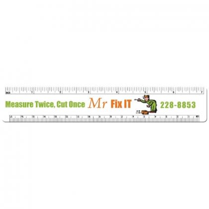 Ruler Shape Magnet - Medium - 20 mil Promotional Custom Imprinted With Logo