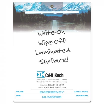 Laminated Magnetic Memo Board - Extra Thick