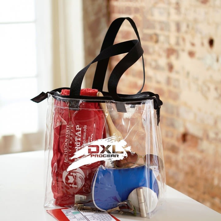 Wholesale Clear vinyl tote bag,Custom Clear Stadium Bags,clear